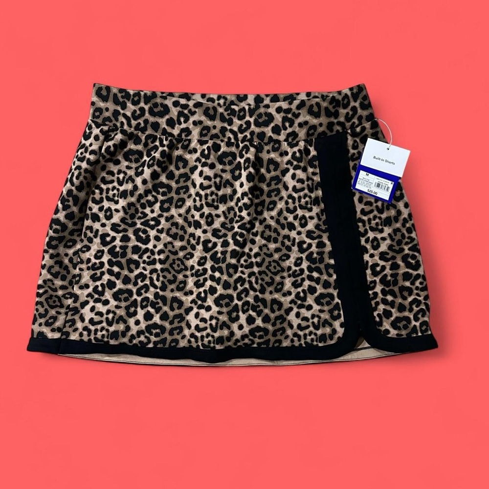 JoyLab Leopard Print Mini Skort